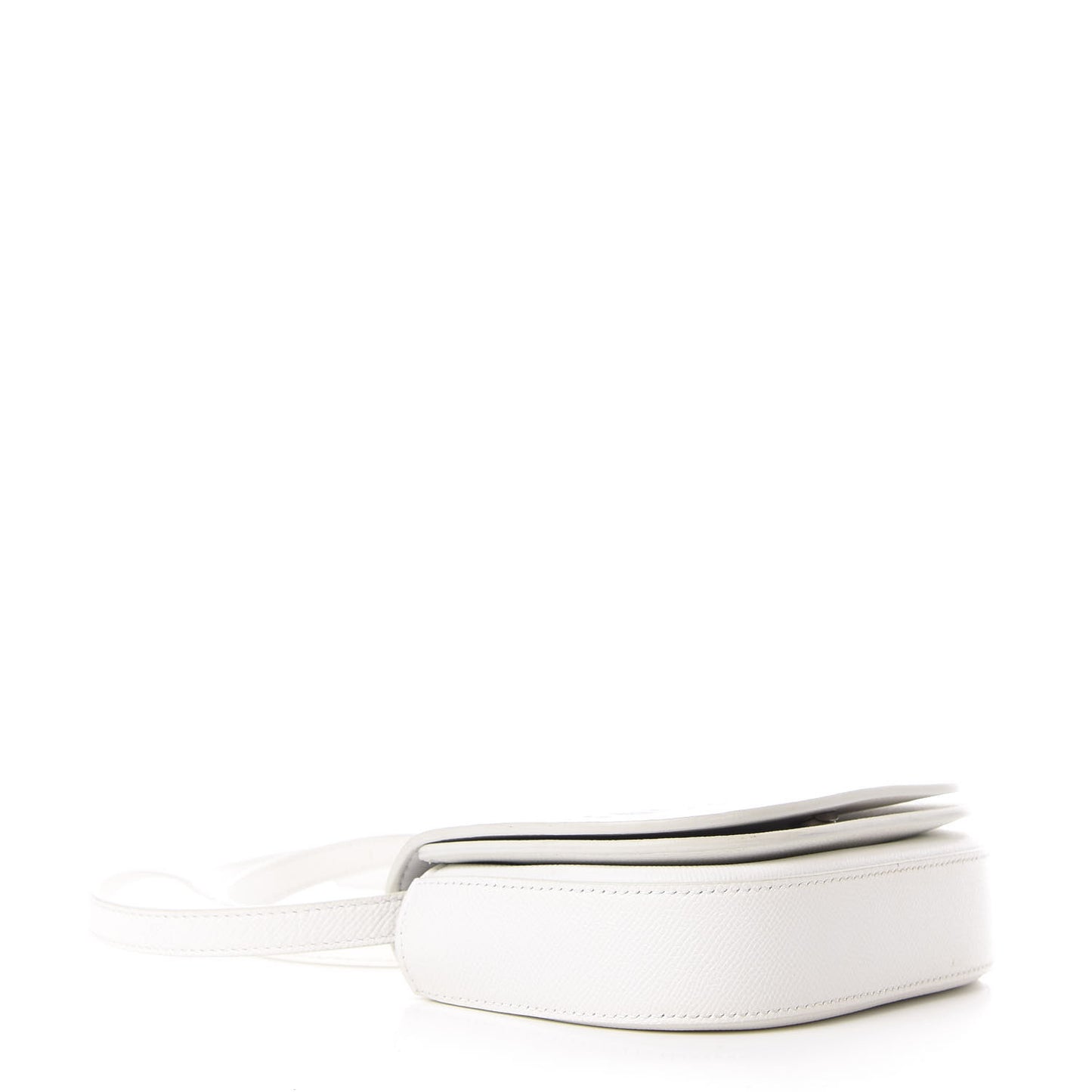 Grained Calfskin Logo Print Ville Day Bag XS White