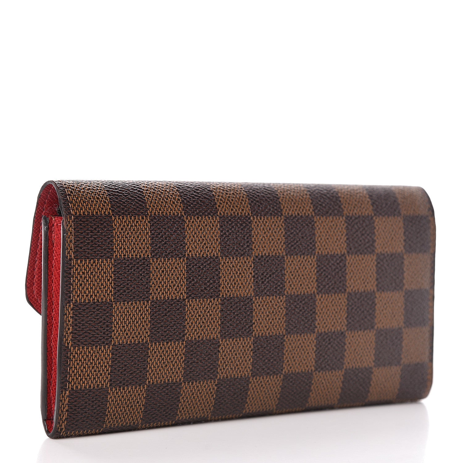 Louis Vuitton Damier Ebene Emilie Wallet Red 3 of 7