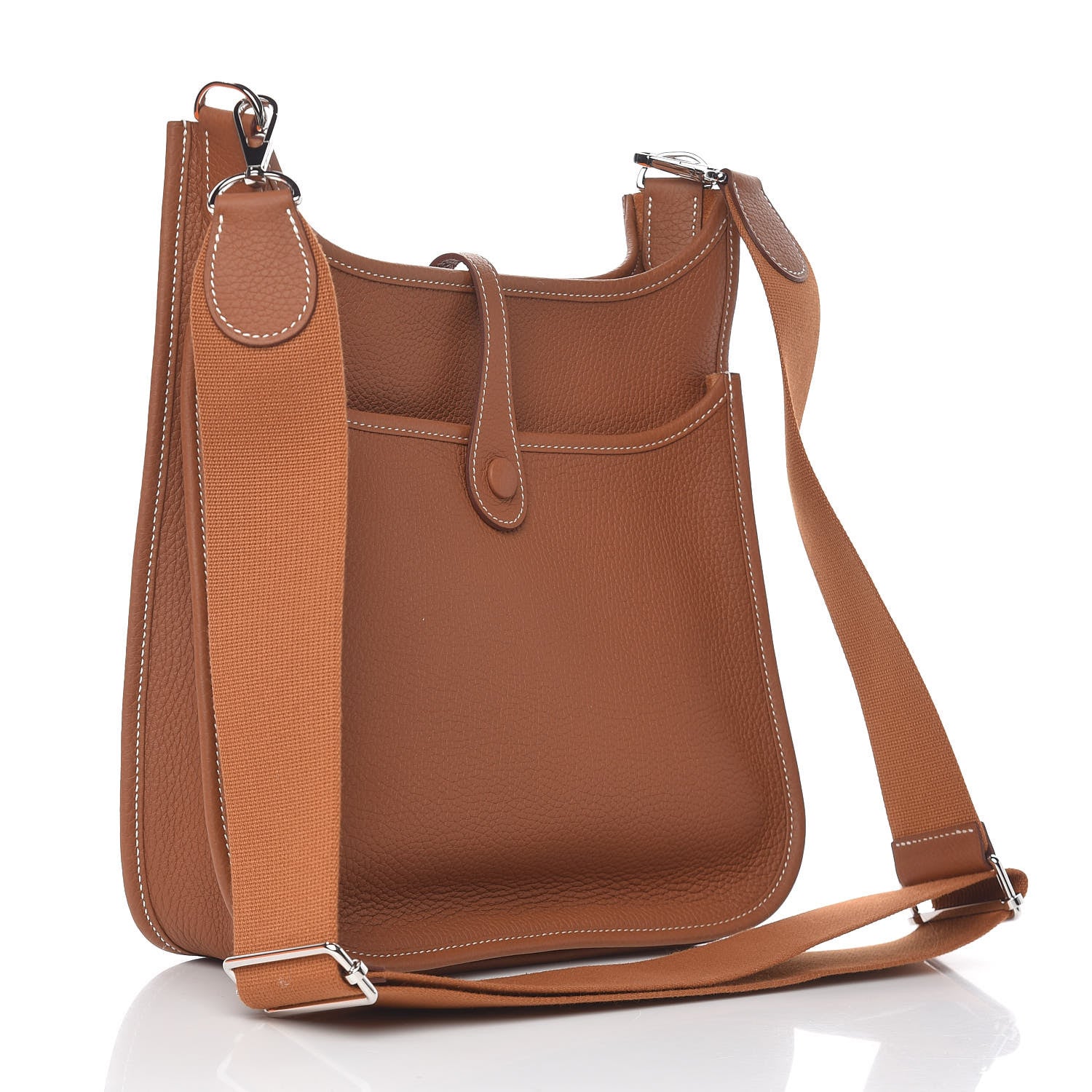 Hermes Taurillon Clemence Evelyne III PM Gold 3 of 12