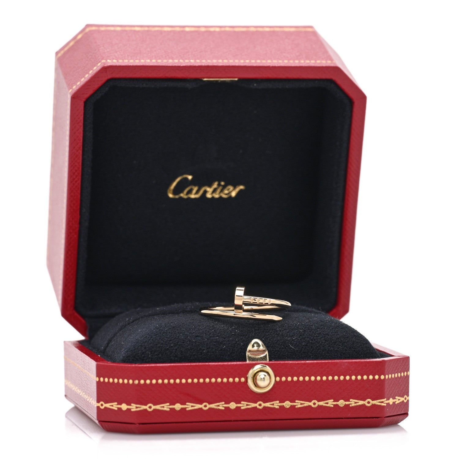 Cartier 18K Yellow Gold Small Juste Un Clou Ring 56 7.5 5 of 5