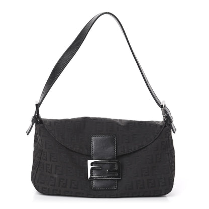 Fendi Zucchino Baguette Black 1 of 8