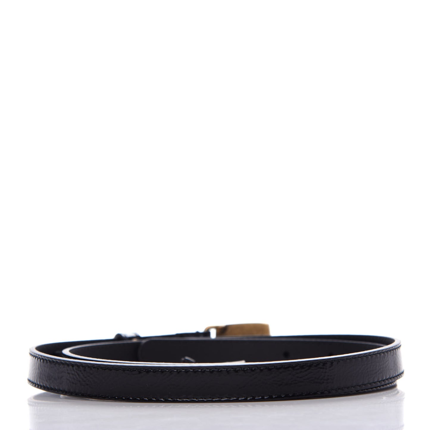 Skipper Calfskin Logo 15mm Belt 90 36 Black