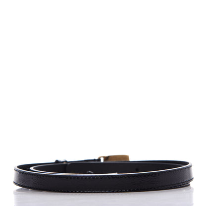 Gucci Skipper Calfskin Logo 15mm Belt 90 36 Black 2 of 5