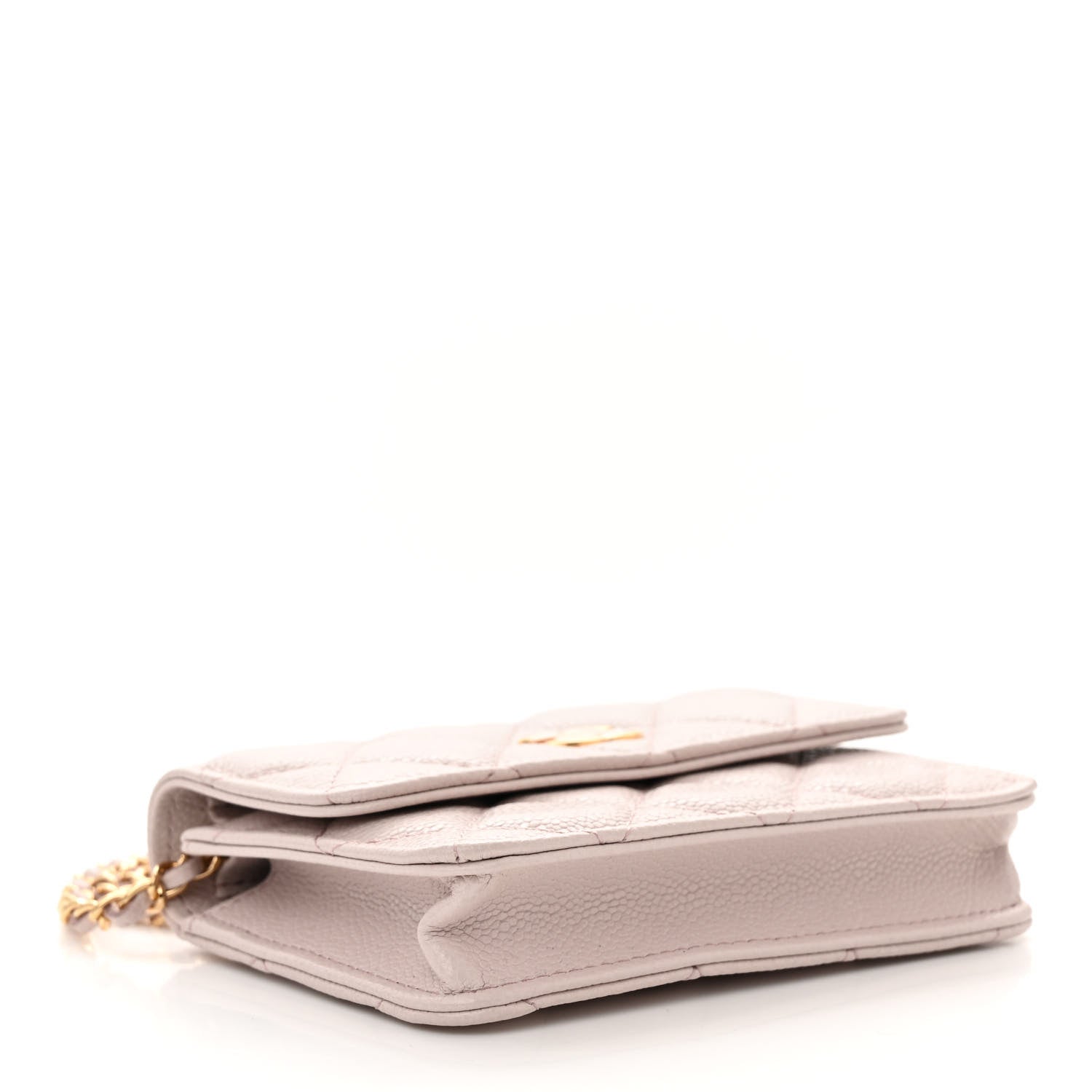 Chanel Caviar Quilted Miss Coco Clutch With Chain Light Purple 4 of 12