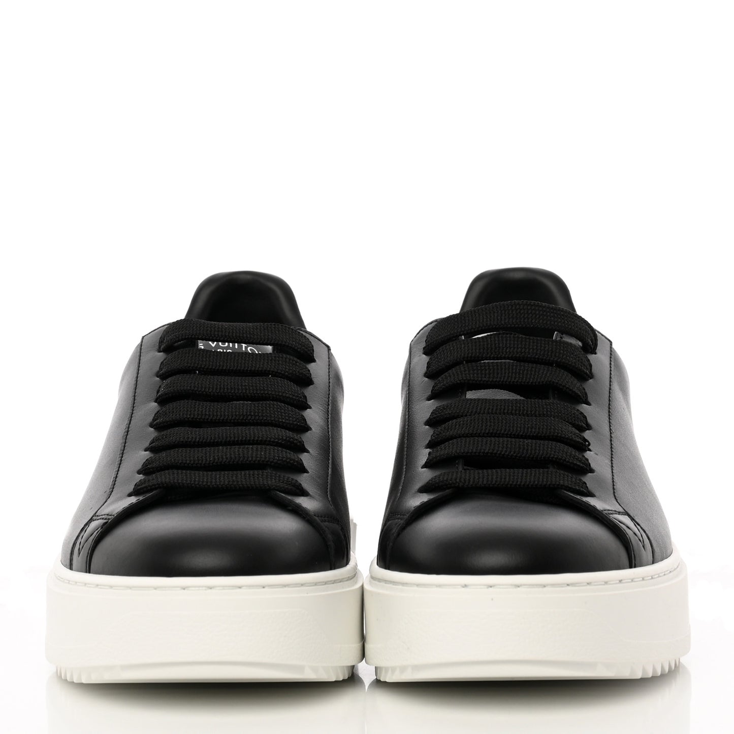 Calfskin Time Out Sneakers 39 Black