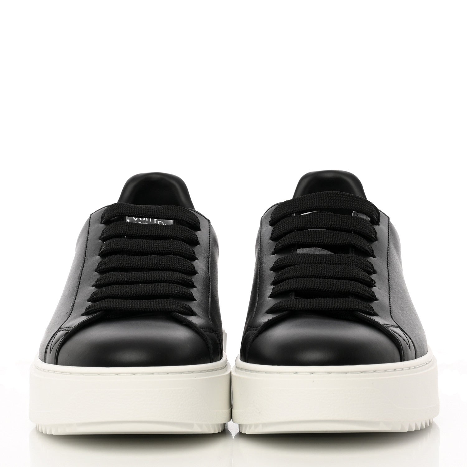 Louis Vuitton Calfskin Time Out Sneakers 39 Black 2 of 13