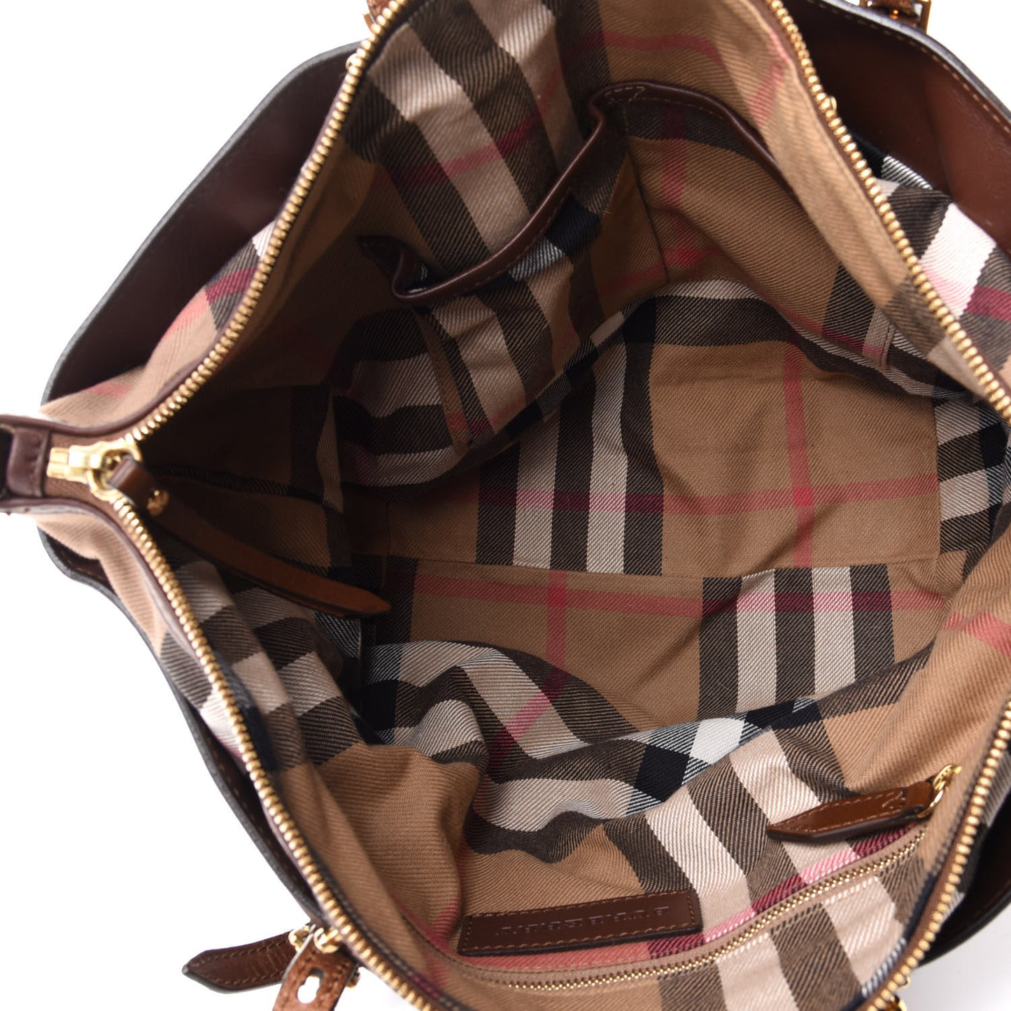 Calfskin House Check Small Salisbury Tote Brown