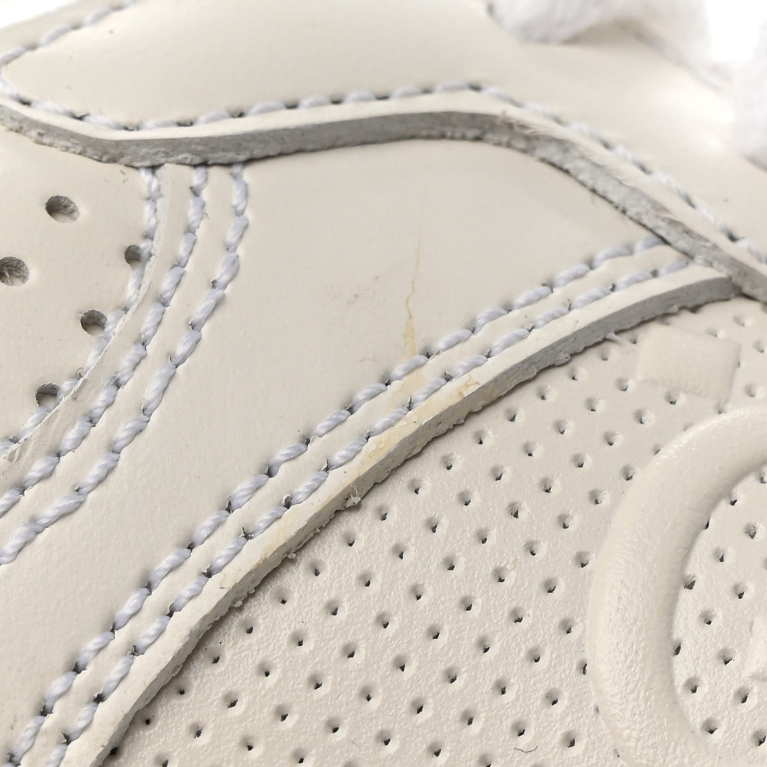 Gucci Calfskin GG Tennis Embossed Perforated Womens Platform 55mm Sneakers Great White 12 of 17