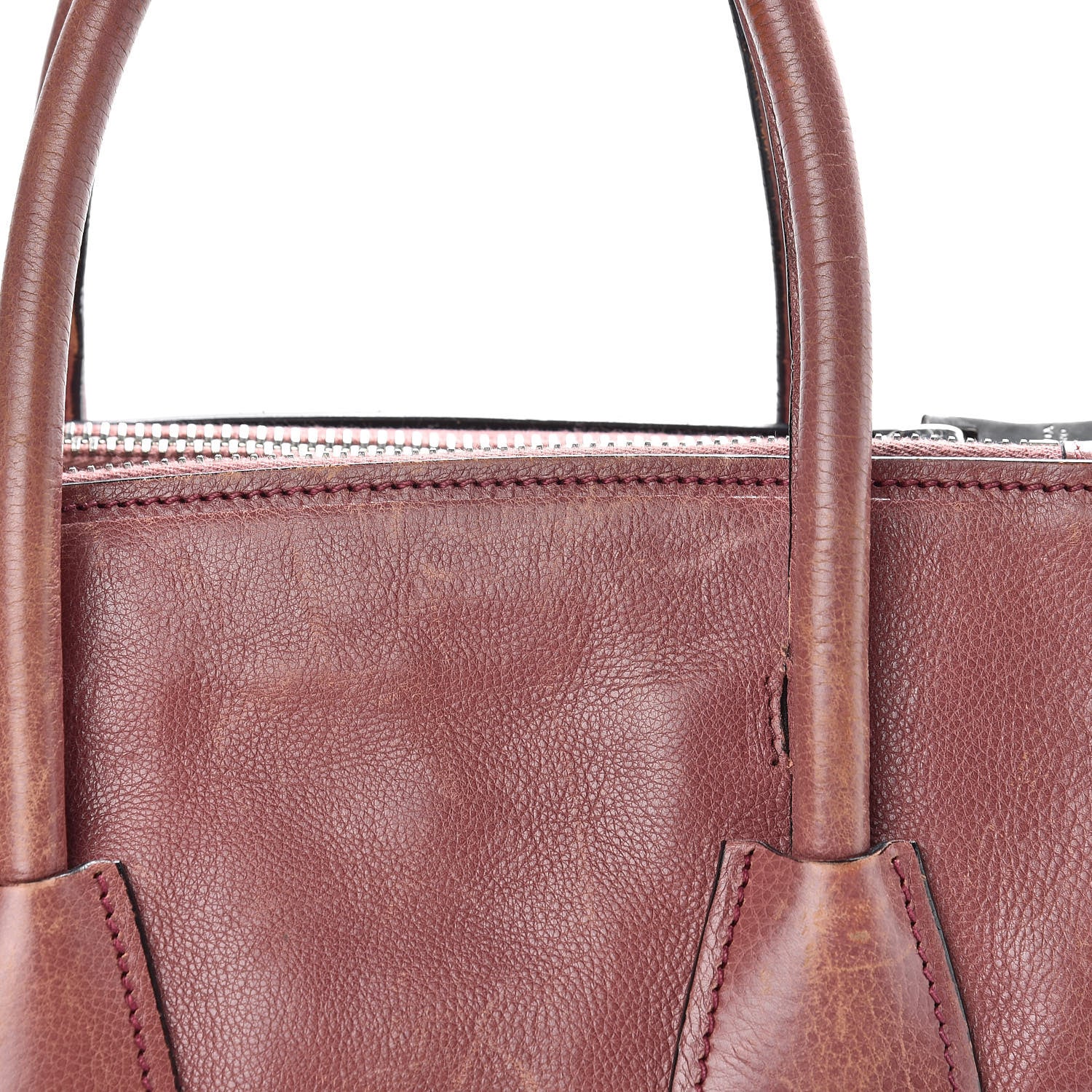 Prada Glace Calf Small Twin Pocket Tote Pink 16 of 23