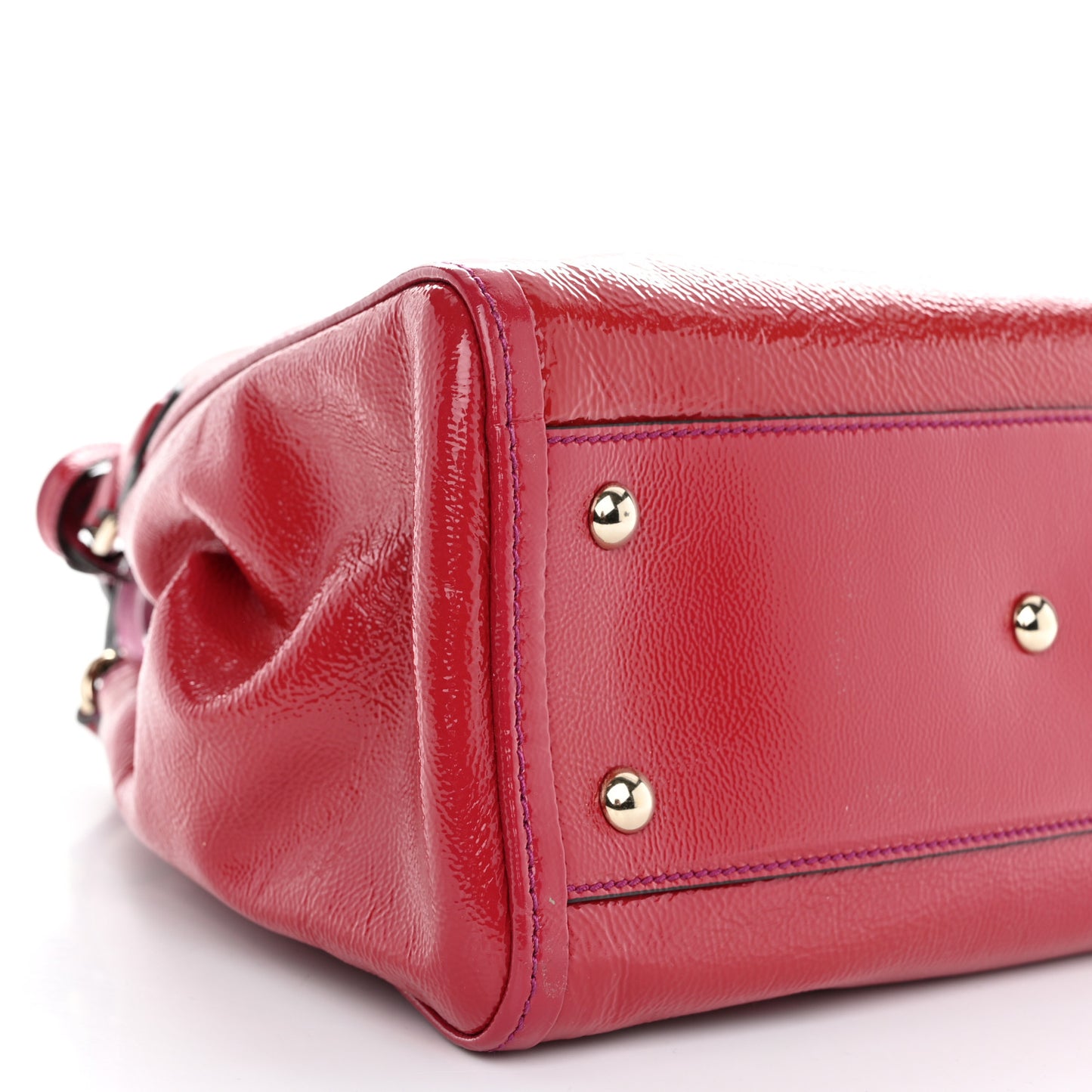 Patent Small Soho Shoulder Bag Bright Bougainvillea