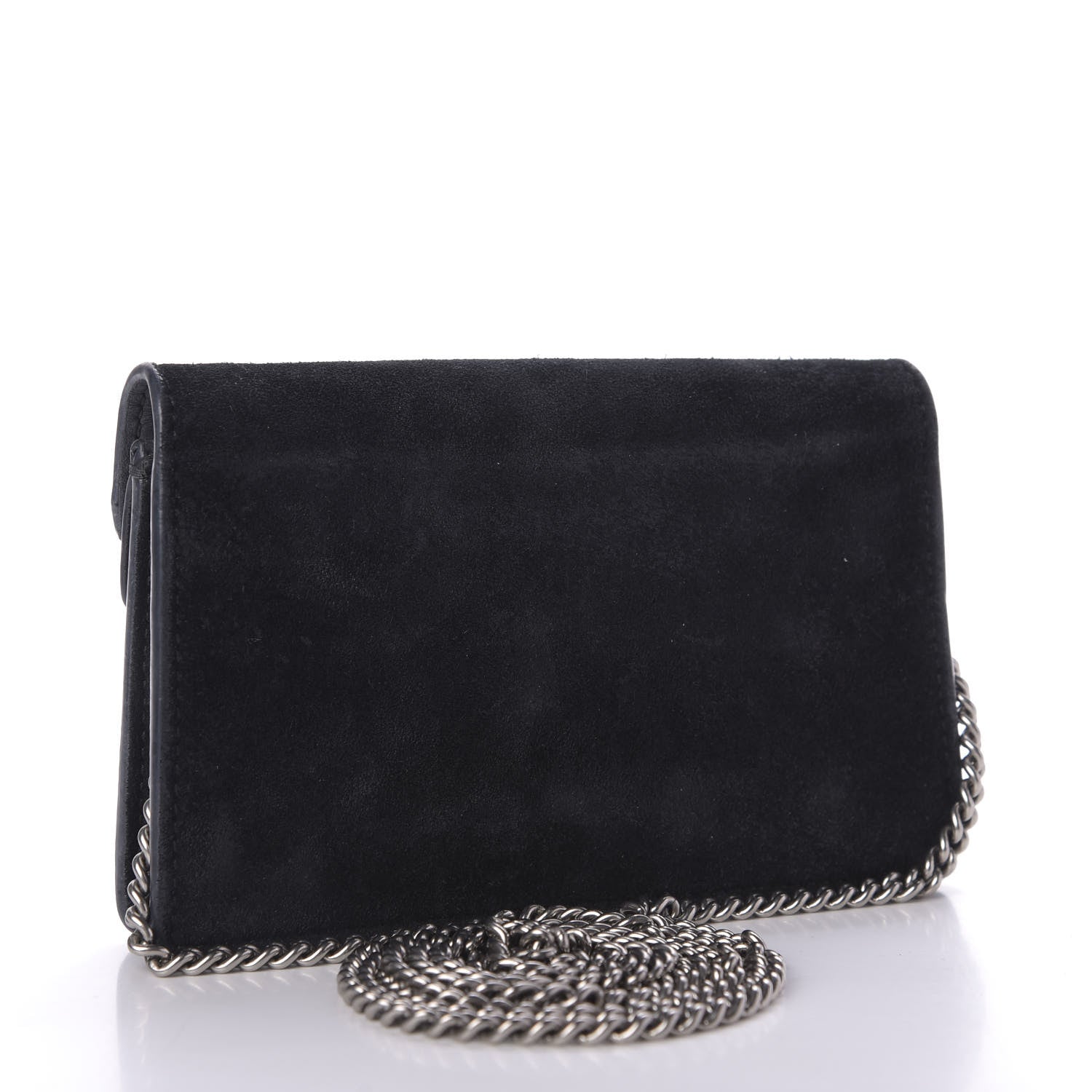 Gucci Suede Super Mini Dionysus Shoulder Bag Black 3 of 9