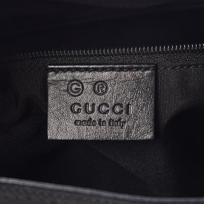 Gucci Canvas Signature Hobo Shoulder Bag Black 7 of 11