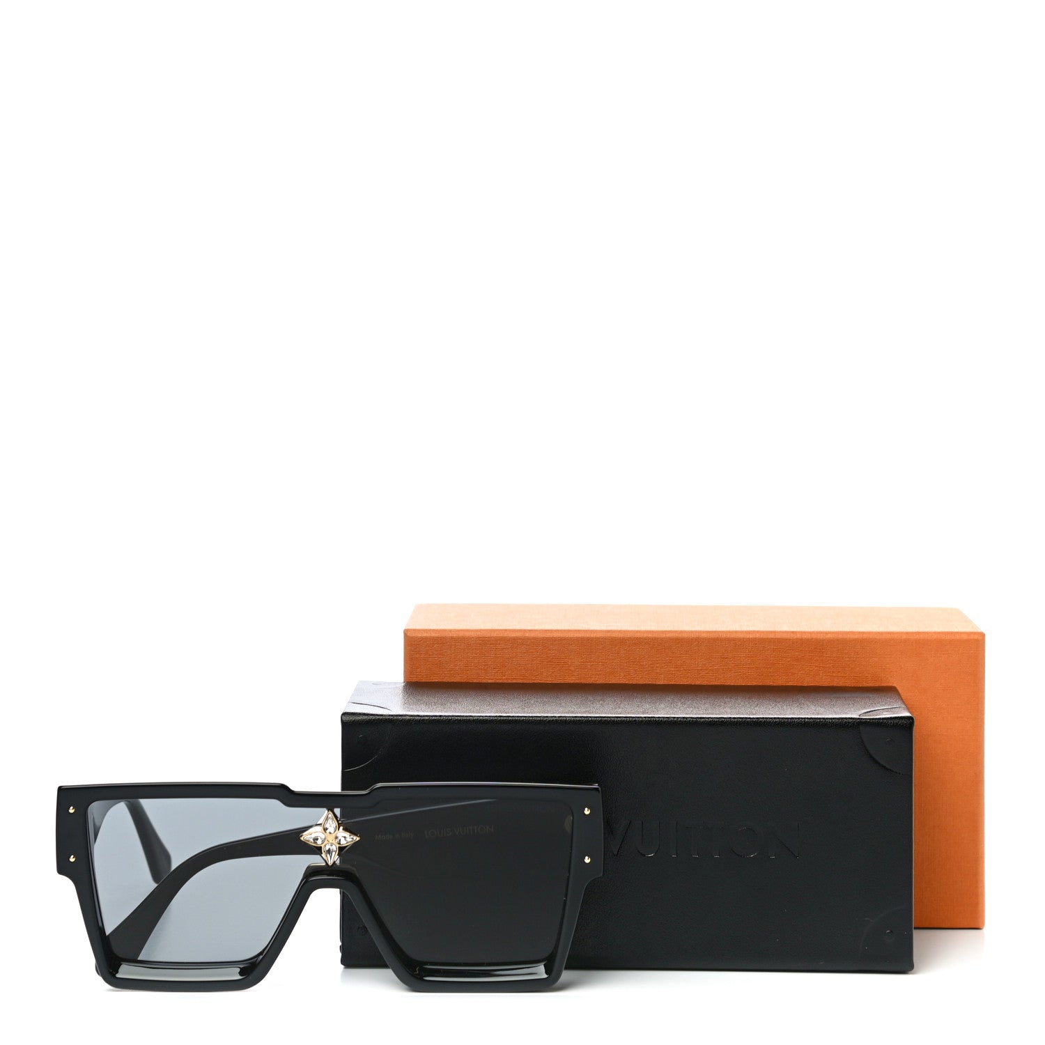 Louis Vuitton Acetate Cyclone Sunglasses Z1578E Black 7 of 7