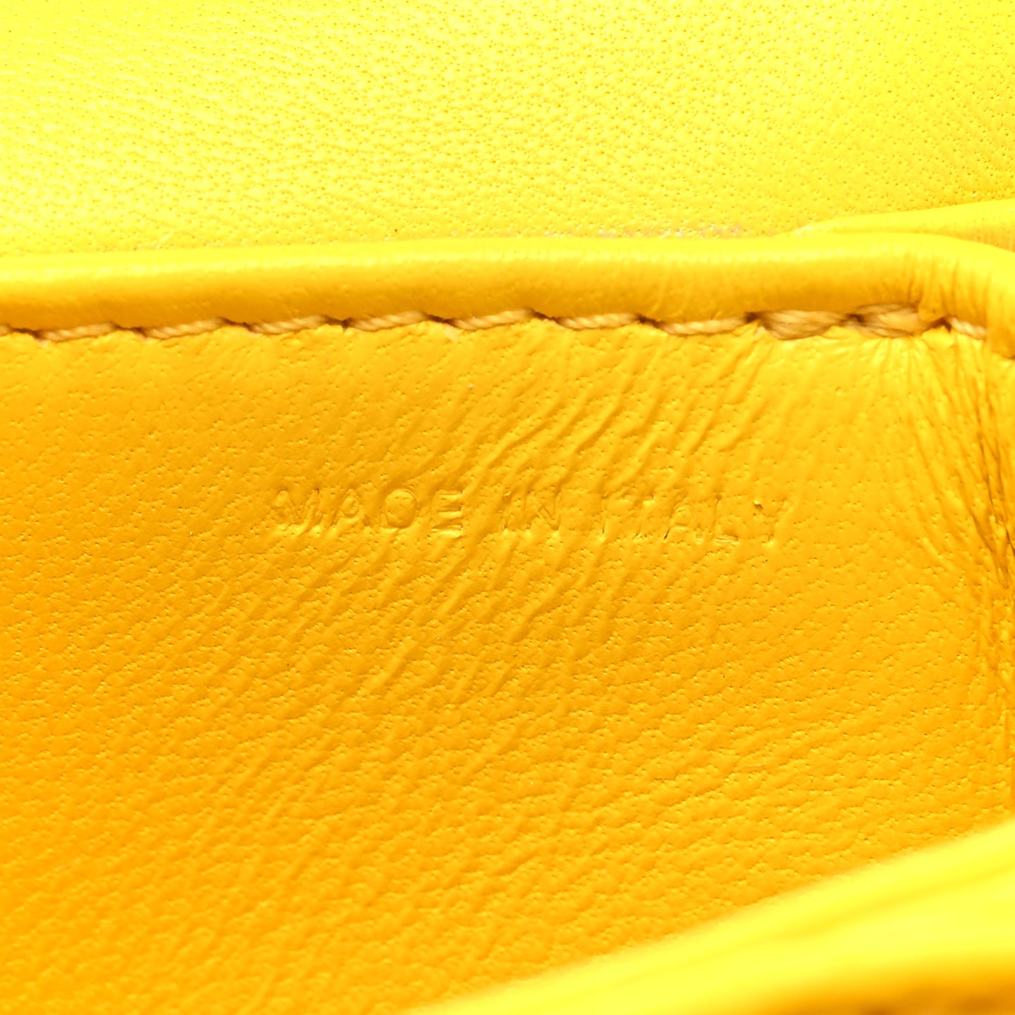 Nappa Micro One Stud Chain Bag Bright Lemon