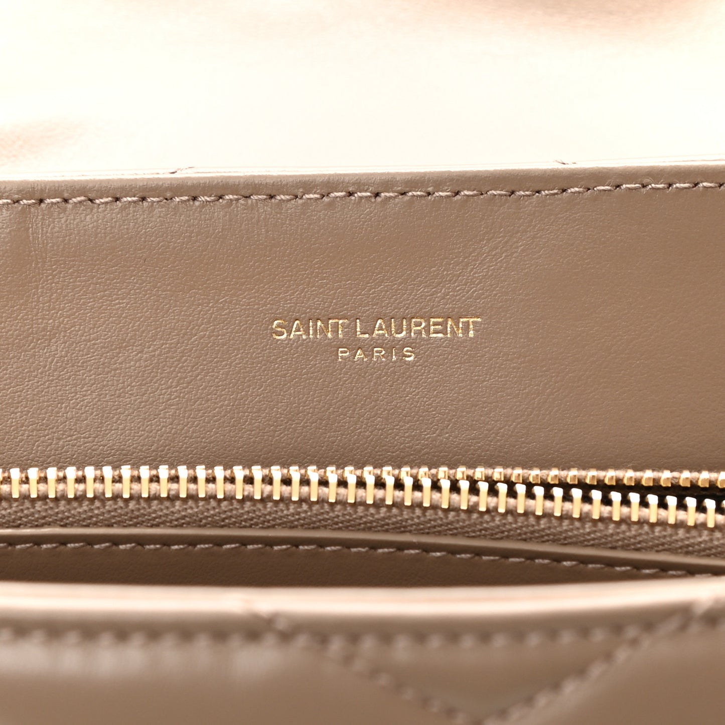 Calfskin Y Quilted Monogram Medium Loulou Chain Satchel Dark Latte