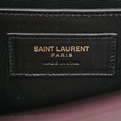 Saint Laurent Grain De Poudre Medium Classic Monogram Kate Satchel Amaranto 6 of 10