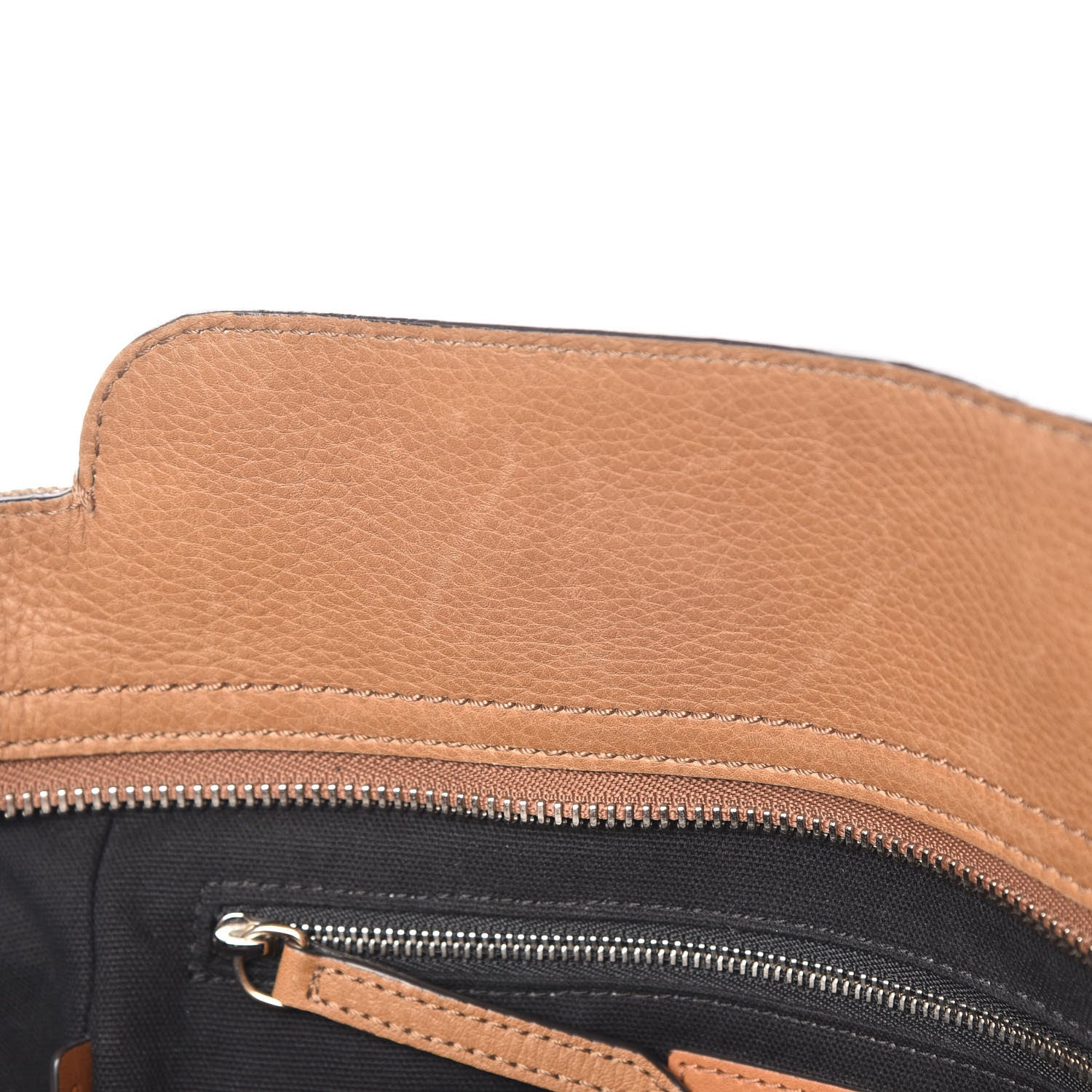 Burberry Mega Check Grained Calfskin Medium Harcourt Satchel Saddle Brown 10 of 28