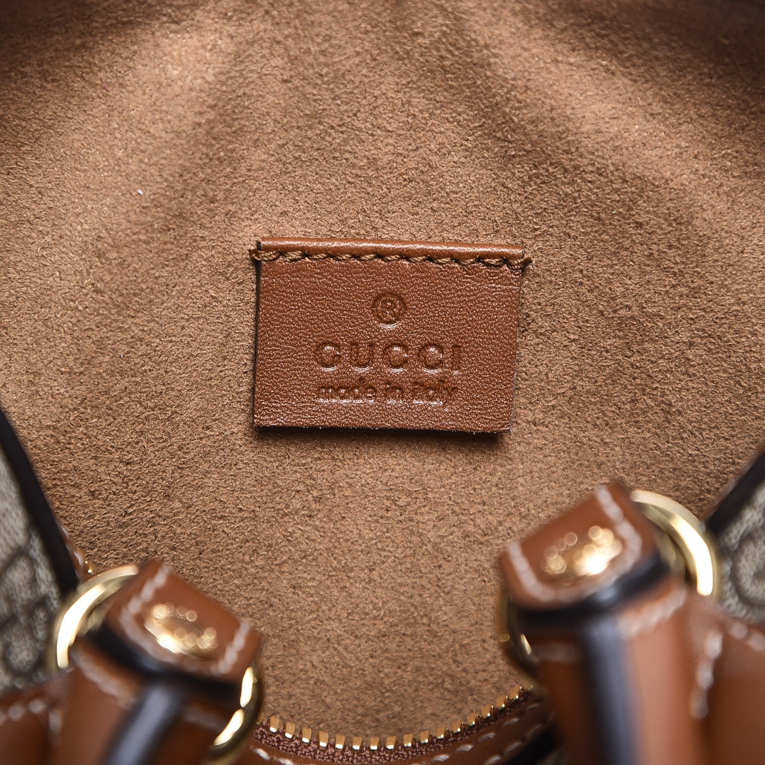 Gucci GG Supreme Monogram Mini Boston Beige Tuscany 6 of 7