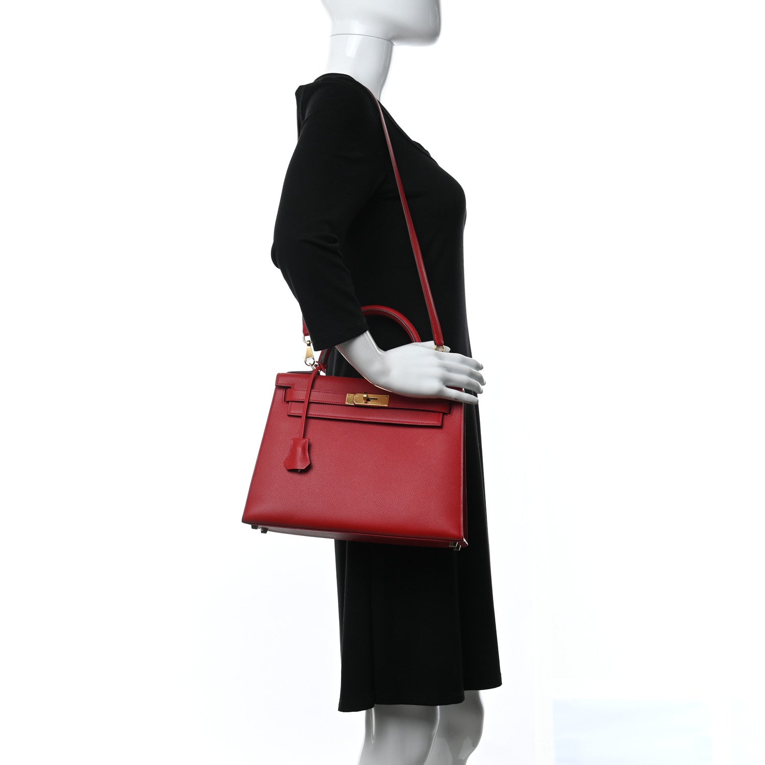 Hermes Epsom Kelly Sellier 28 Rouge Casaque 2 of 12