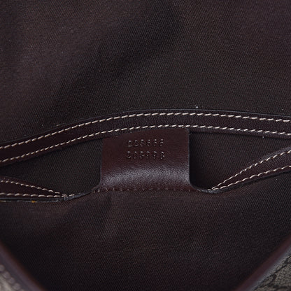 Gucci GG Plus Monogram Small Flap Messenger Bag Beige Dark Brown 7 of 10