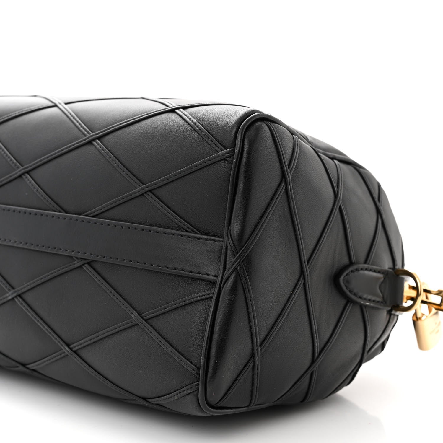 Louis Vuitton LOUIS VUITTON Lambskin Malletage Speedy Bandouliere 25 Black 9 of 9