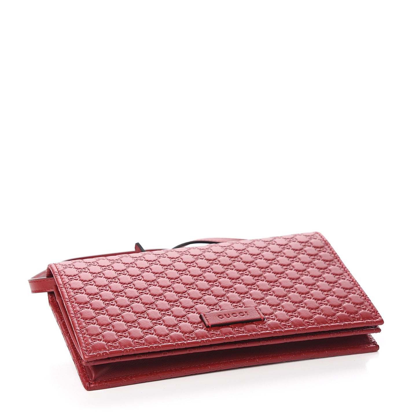 Microguccissima Crossbody Wallet Red