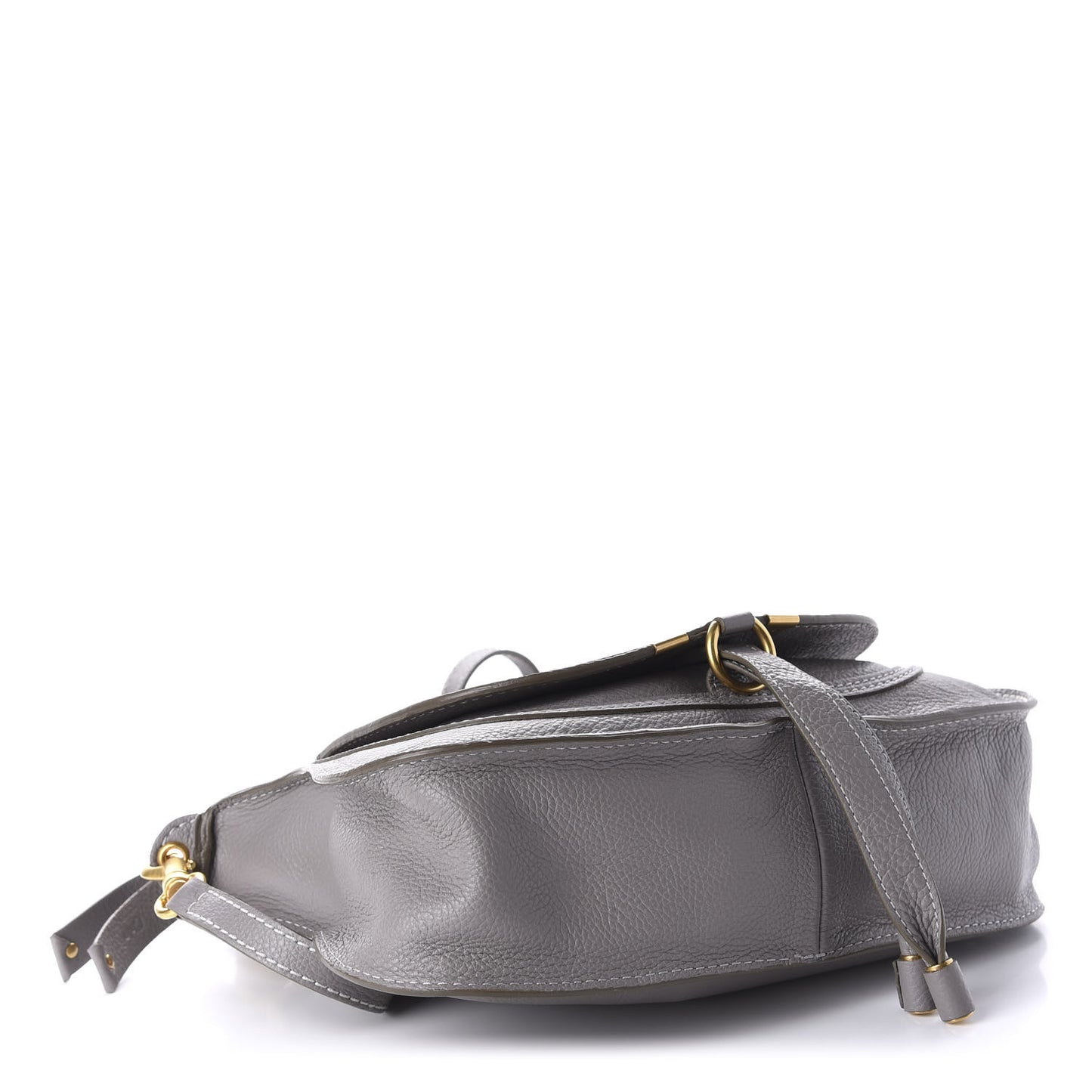Calfskin Small Marcie Satchel Cashmere Grey