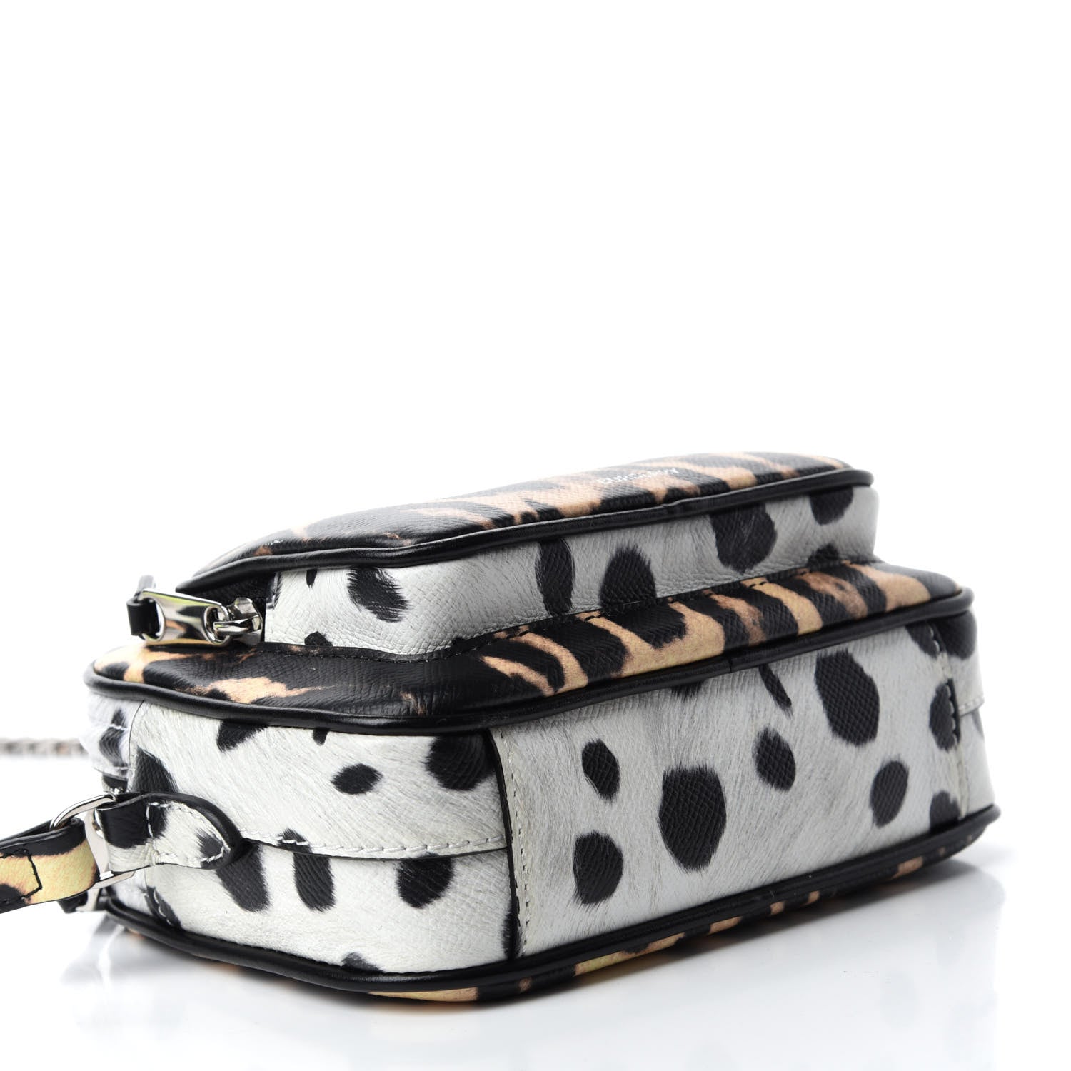 Burberry Calfskin Leopard Print Small Camera Bag Honey Black 4 of 10