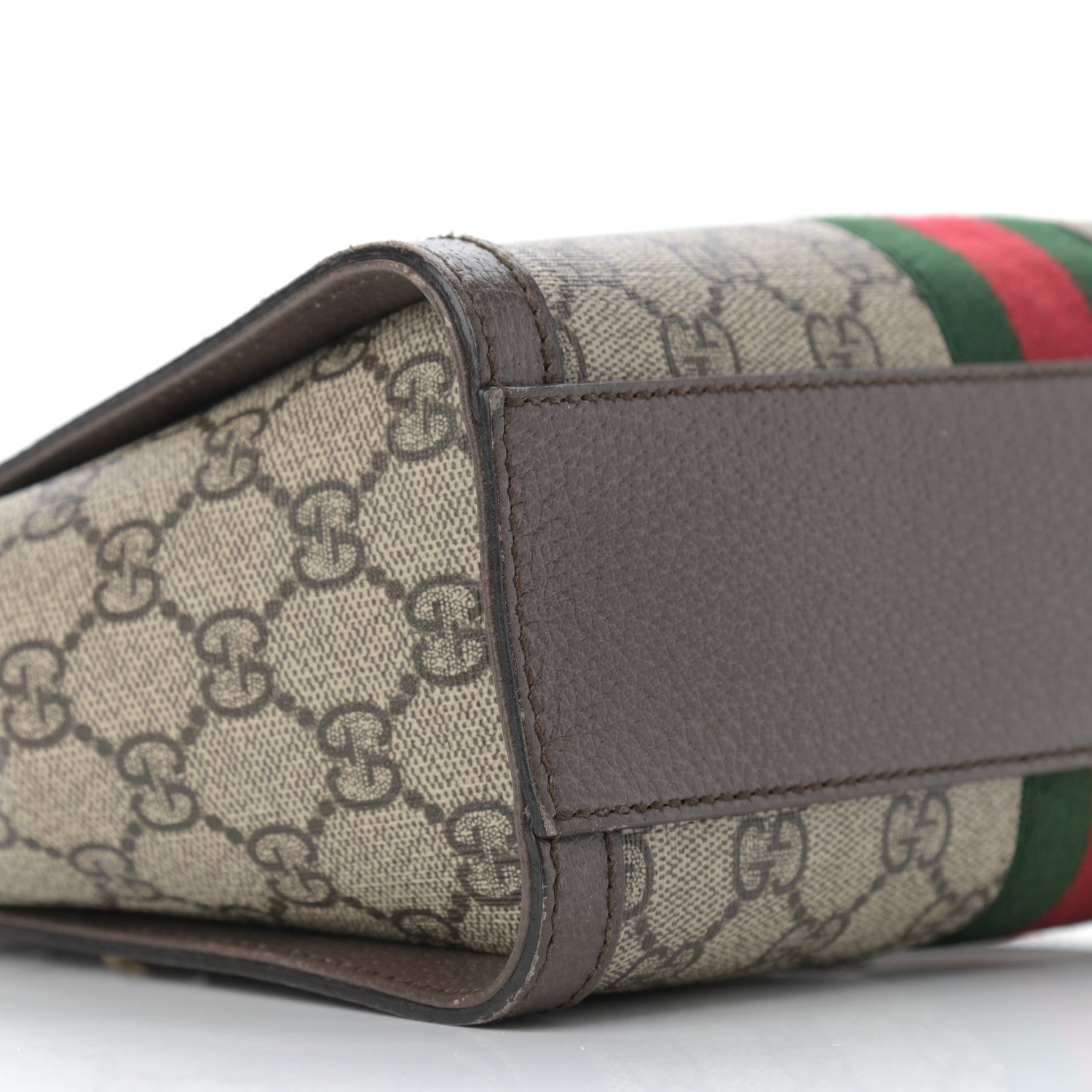 Gucci GG Supreme Monogram Small Ophidia Tote Bag Brown 9 of 14
