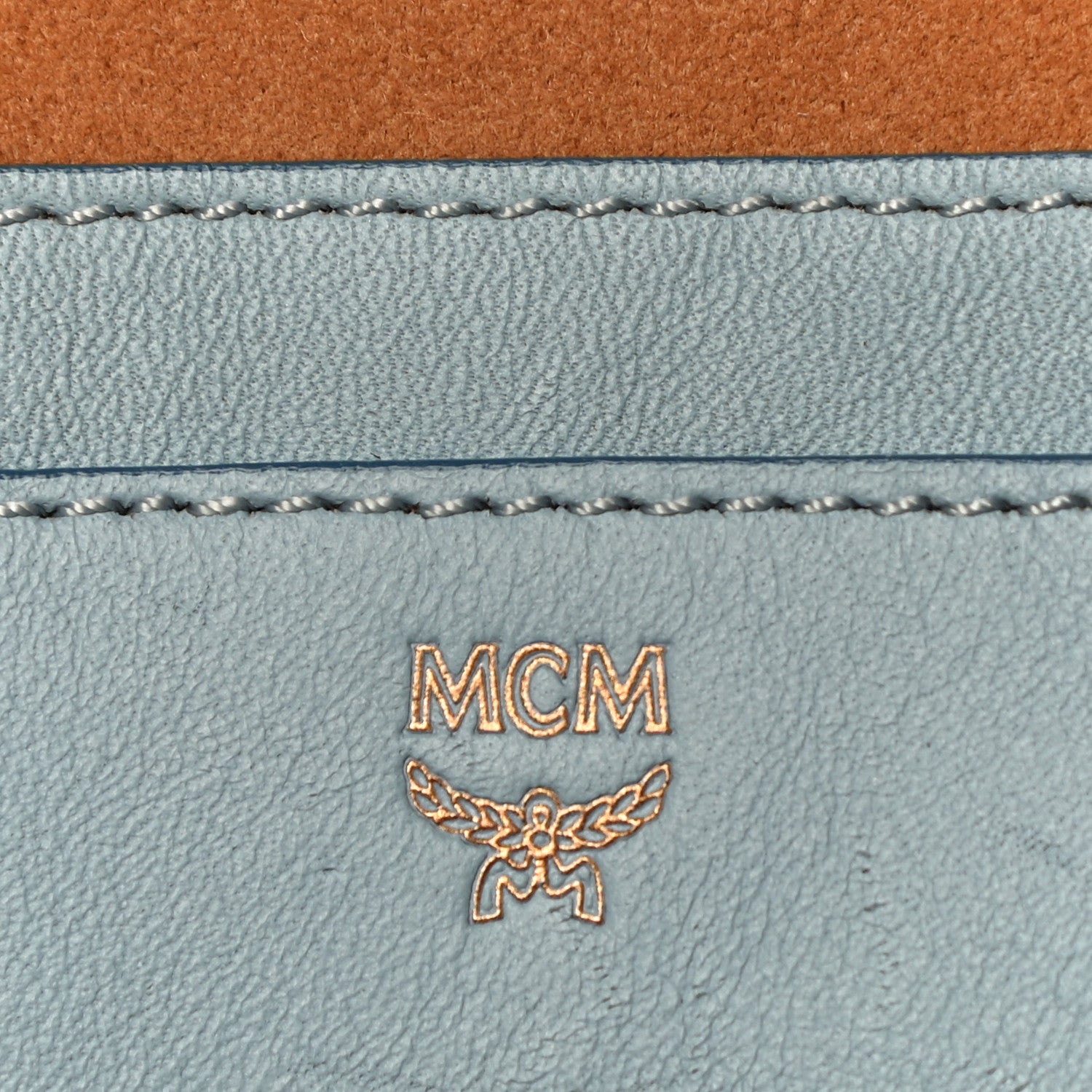 MCM Calfskin Stud X-Mini Stark Bebe Boo Backpack Sky Blue 6 of 11