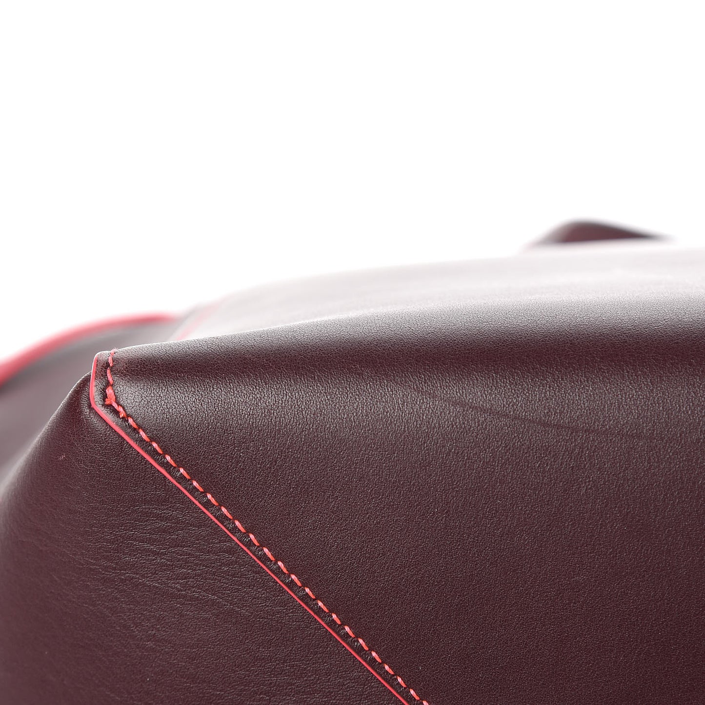 Smooth Calfskin Small Tassel Cabas Phantom Burgundy Pink