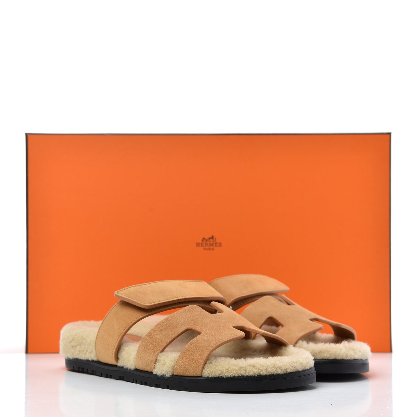 Suede Goatskin Woolskin Womens Chypre Sandals 37 Golden Beige