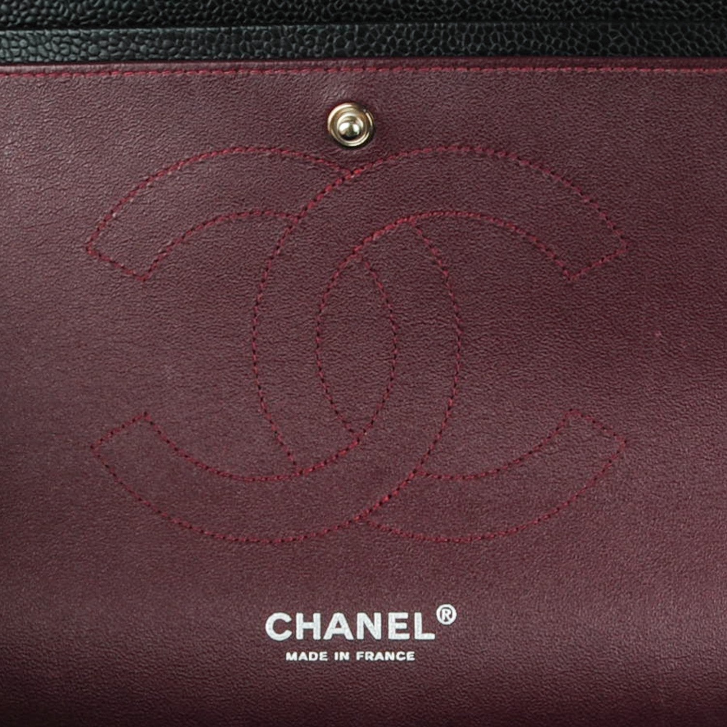 Chanel Caviar Quilted Jumbo Double Flap Black 7 of 8