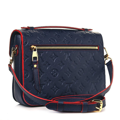 Louis Vuitton Empreinte Pochette Metis Marine Rouge 3 of 13
