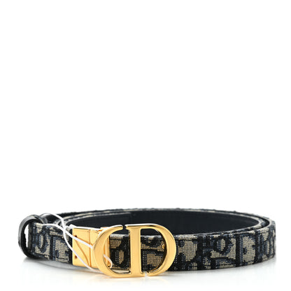 Christian Dior Jacquard Oblique 20mm Belt 95 Blue Multi 1 of 6