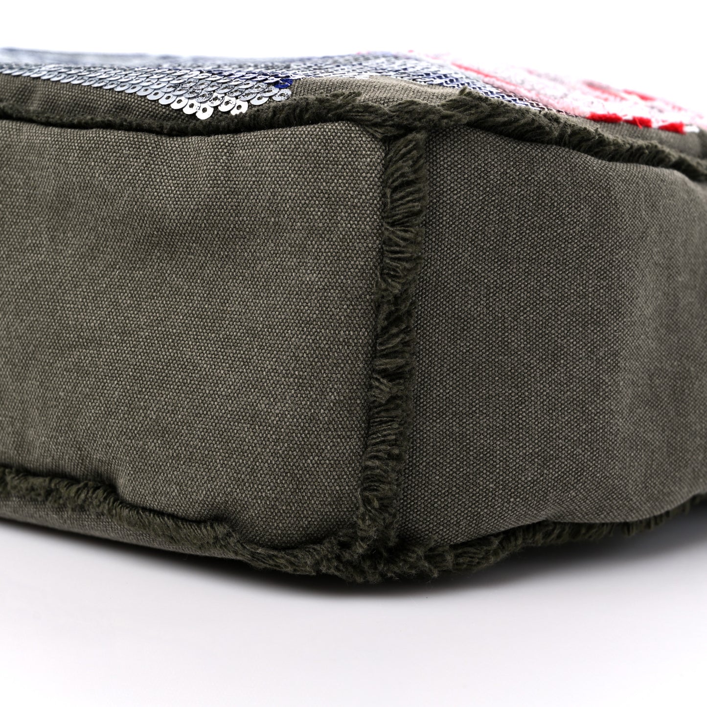 Canvas Sequins Cubano Trip Hobo Khaki