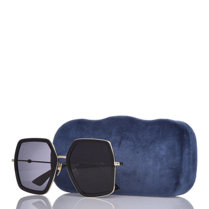 Gucci Acetate Oversize Square Frame GG0106S Sunglasses Black 7 of 7
