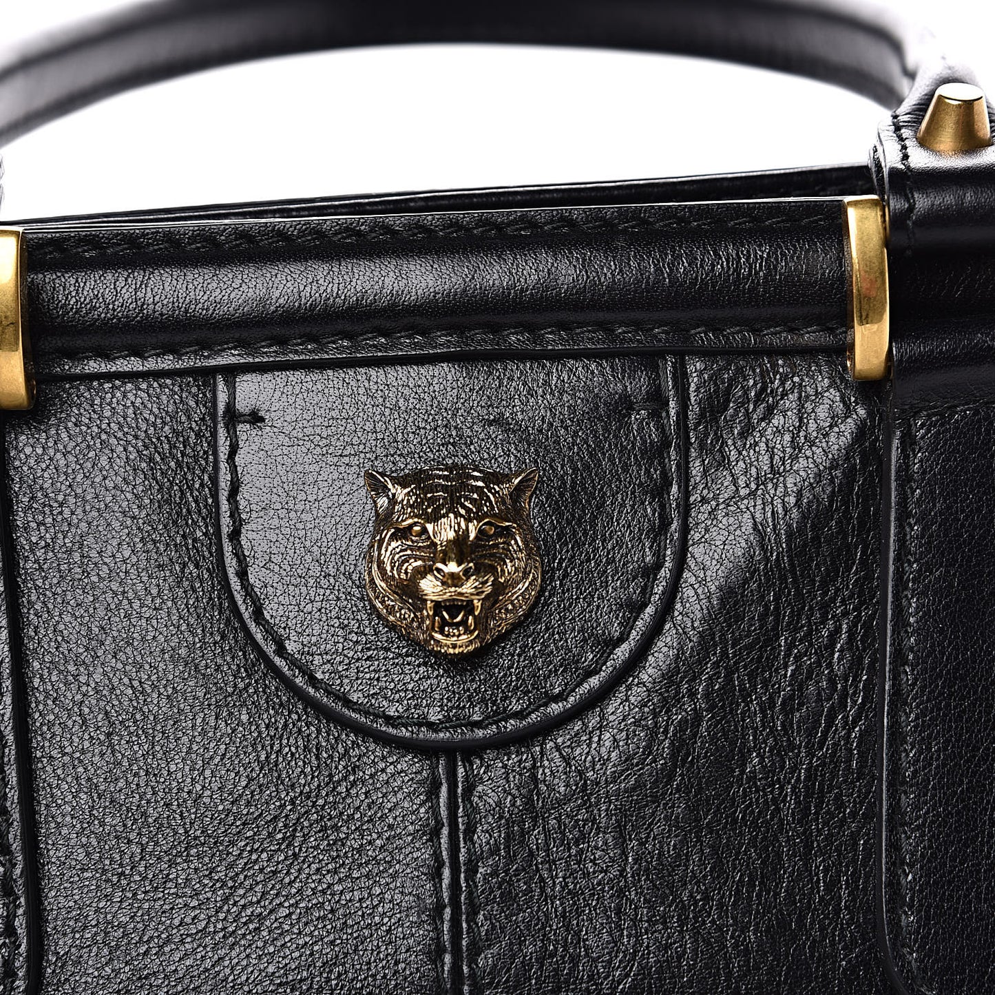 Calfskin Large Re(Belle) Top Handle Bag Black