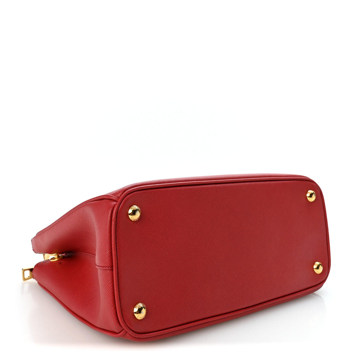 Saffiano Small Galleria Double Zip Tote Fuoco