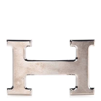 Hermes Brushed Palladium 32mm H Belt Buckle 1 of 3