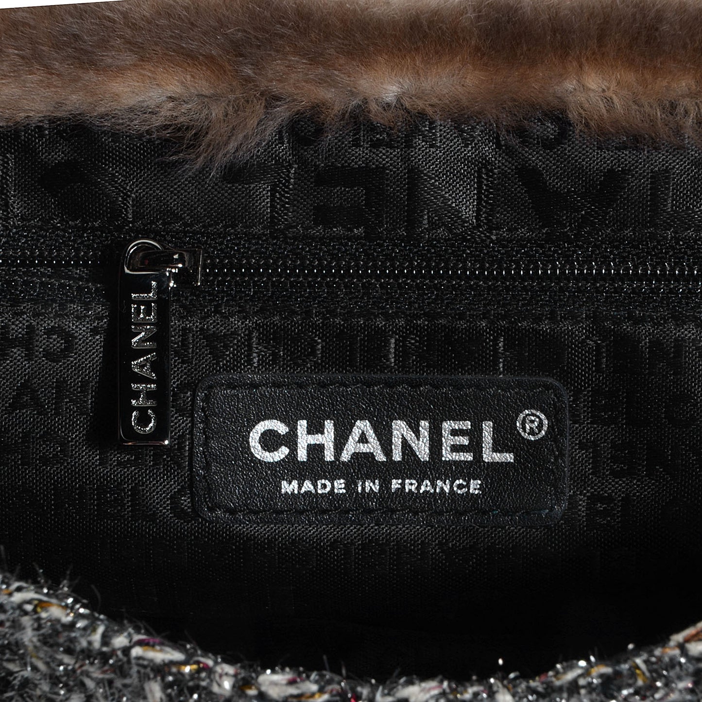 Rabbit Fur Fantasy Tweed Small Flap