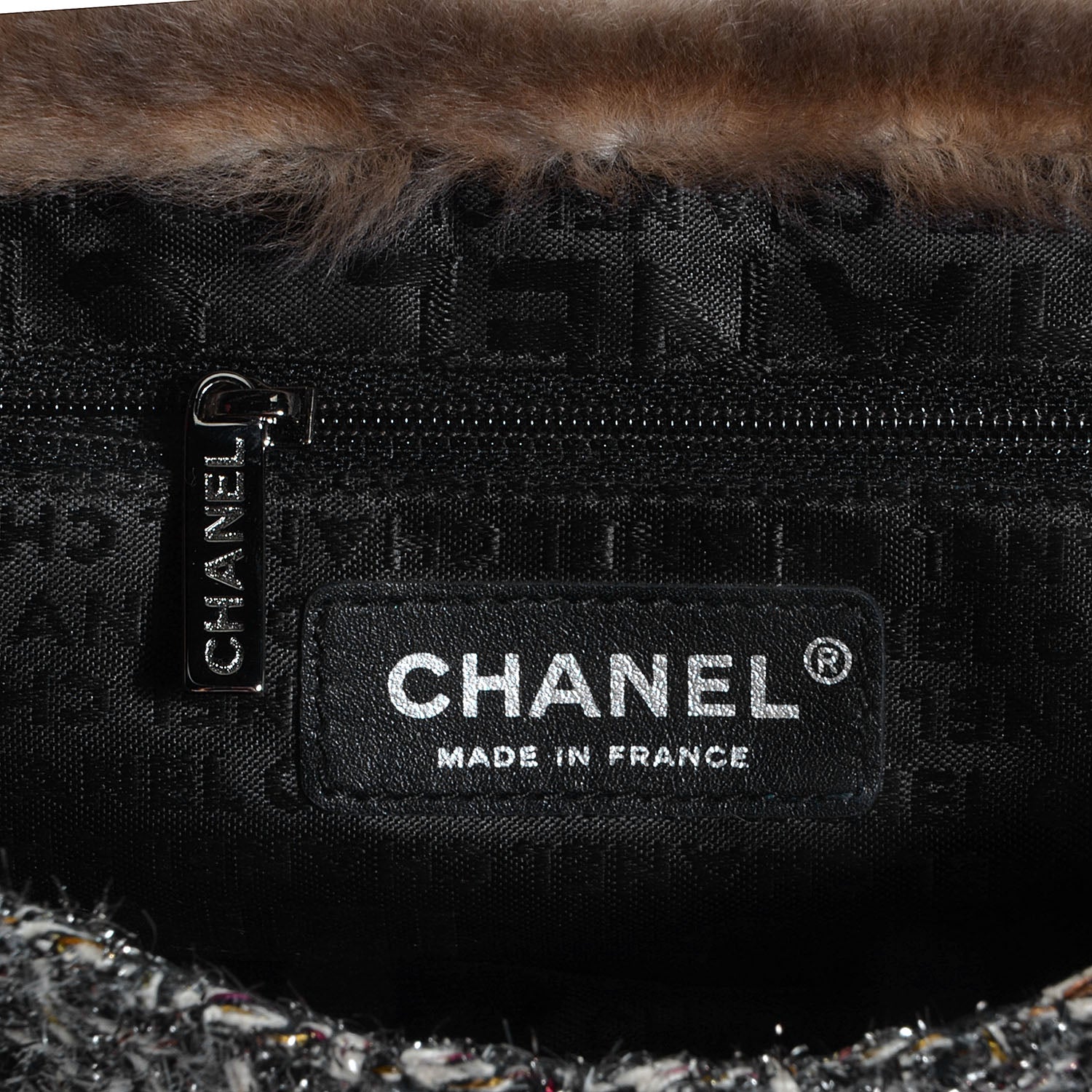 Chanel Rabbit Fur Fantasy Tweed Small Flap 7 of 9