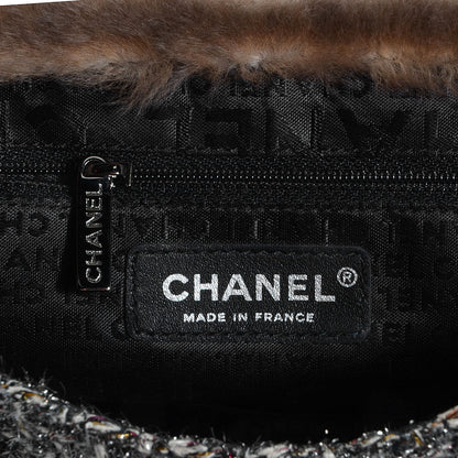 Chanel Rabbit Fur Fantasy Tweed Small Flap 7 of 9