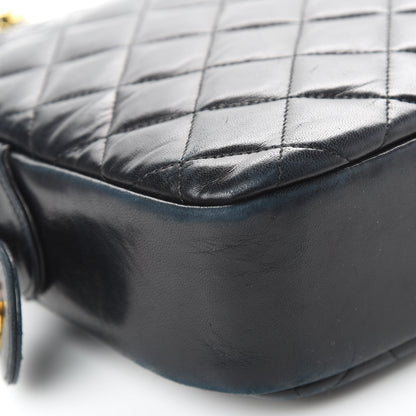 Chanel Lambskin Quilted Camera Case Black 10 of 16