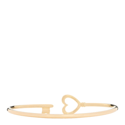 Tiffany 18K Yellow Gold Wire Heart Key Bracelet 2 of 4