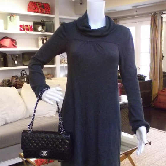 Chanel Patent Secret Label Medium Flap Black 2 of 14