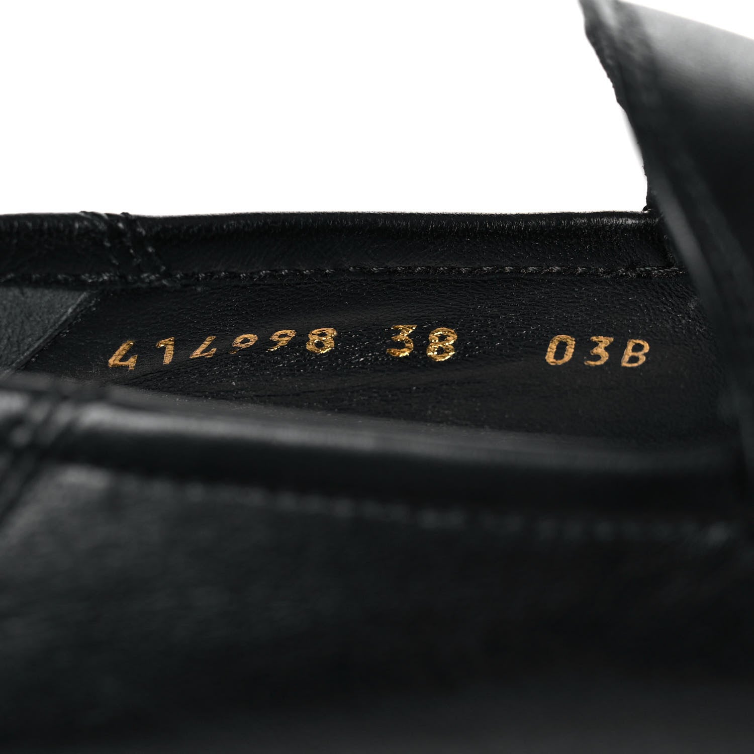Gucci Lambskin Womens Brixton Horsebit Loafers 38 Black 8 of 8