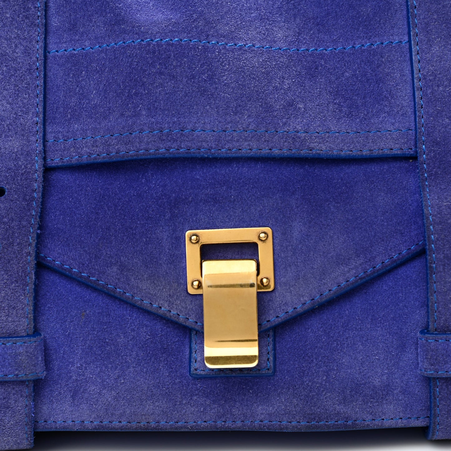 Suede Medium PS1 Satchel Royal Blue