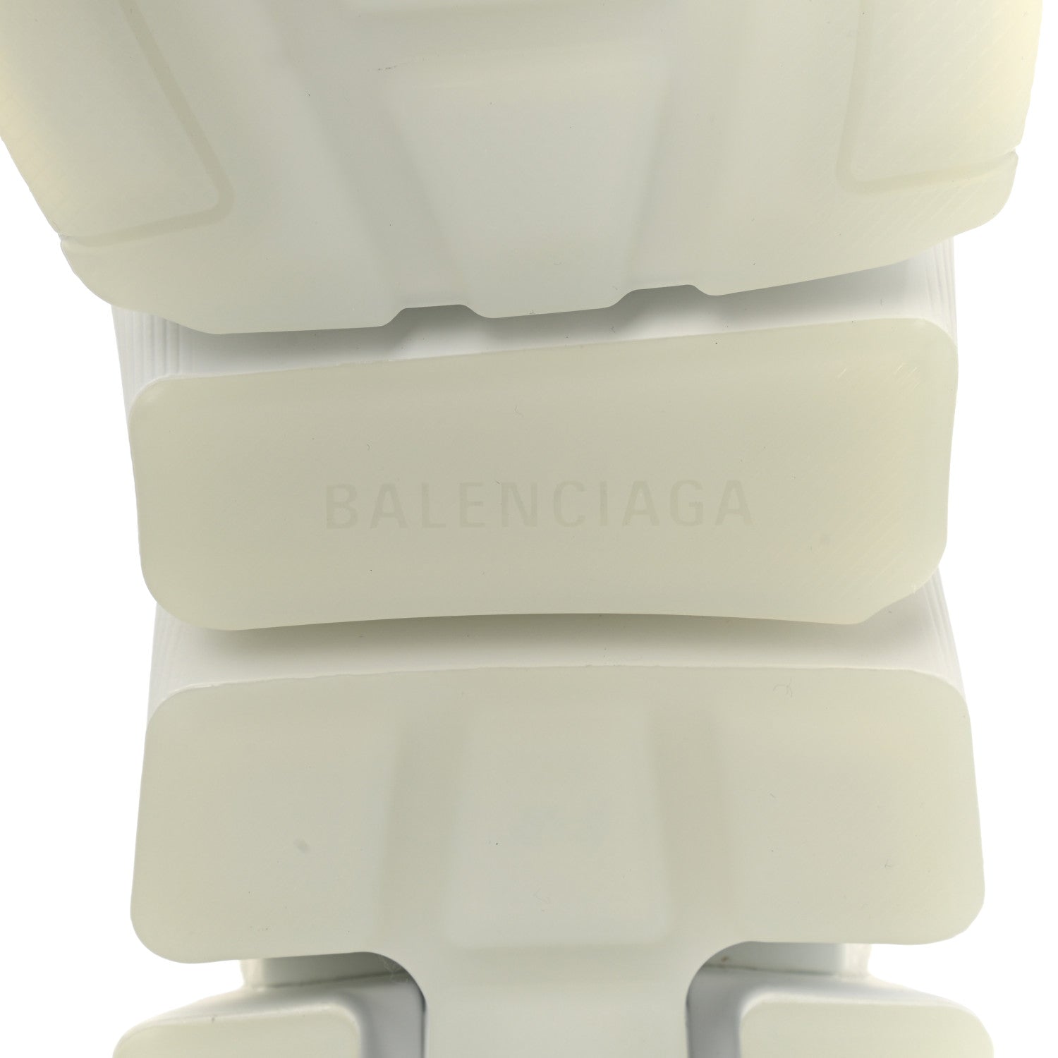 Balenciaga Ribbed Knit Womens Speed 2.0 Transparent Sole Sneakers 40 White 6 of 11