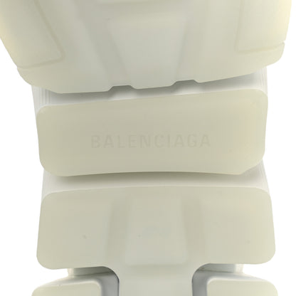 Balenciaga Ribbed Knit Womens Speed 2.0 Transparent Sole Sneakers 40 White 6 of 11